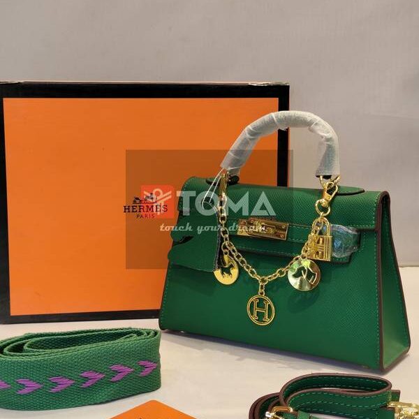 mini leather kelly bag