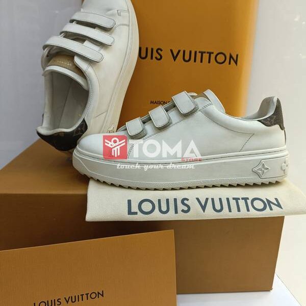 louis vuitton white leather monogram canvas