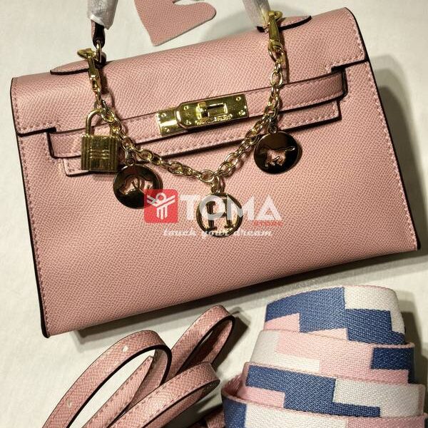 mini leather kelly bag