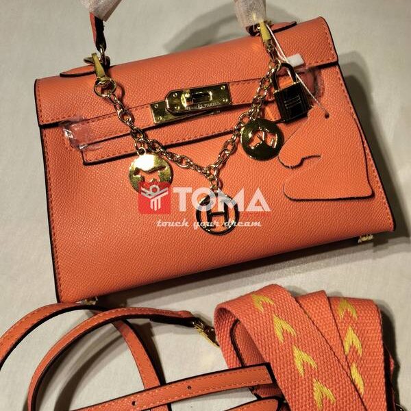 mini leather kelly bag