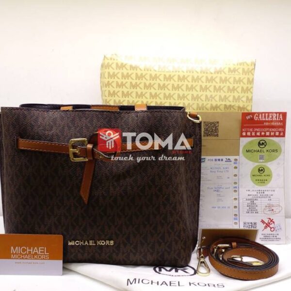emilia medium logo satchel
