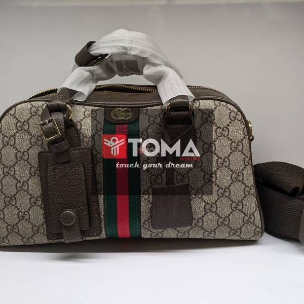 borsa ophidia beige marrone scuro