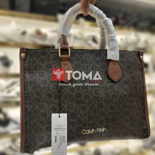 LARGE TOTE LEATHER MONOGRAM BAG