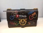 leather messenger bag love icon streer art love - Image 2