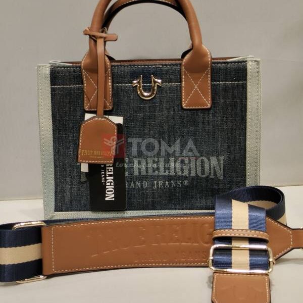 QUILTED DENIM TOTE BAG