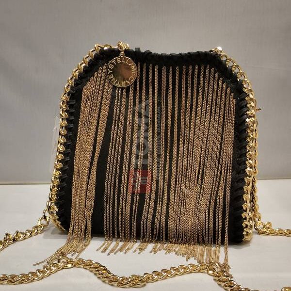 FALABELLA TINY TOTE CRINKLED PATENT BAG