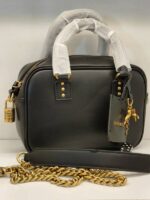 mini bowling bag in leather - Image 3