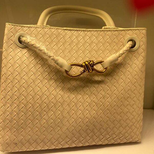 andiano small leather tote bag