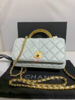 mini flap bag with top handel - Image 2