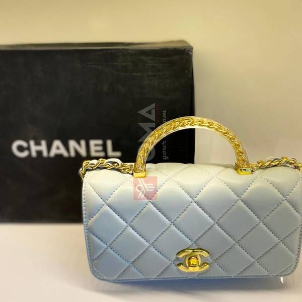 mini flap bag with top handel