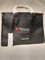 LARGE TOTE LEATHER MONOGRAM BAG - Image 2