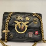 mini love broches quilted bag in canvas