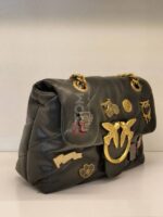 mini love broches quilted bag in canvas - Image 2