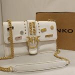 love pins leather bag