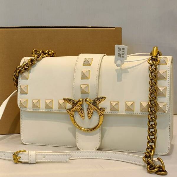 love studded bag