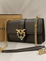 leather messenger bag love jewels