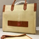 b-army 42 monogram jacquard & leather tote bag