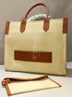 b-army 42 monogram jacquard & leather tote bag