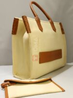 b-army 42 monogram jacquard & leather tote bag - Image 2