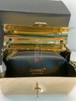 GOLD TONE QUILTED HAMMERED METAL MINI BAG - Image 4