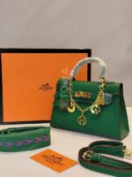 mini leather kelly bag