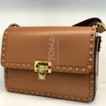 ROCKSTUD GRAINY CALFSKIN BAG