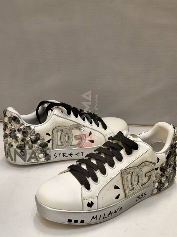 2479 dolce gabbana white silver crystal logo portofino - Image 1