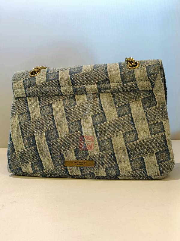 287-3 LARGE DENIM KENSINGTON BAG - Image 3
