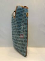 lvy denim canvas tote bag - Image 2