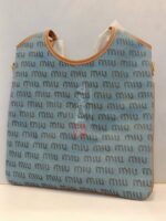lvy denim canvas tote bag - Image 3