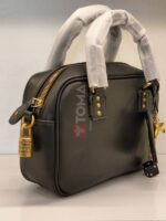 mini bowling bag in leather - Image 2