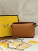 mini baguette leather bag - Image 2