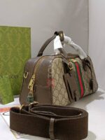 borsa ophidia beige marrone scuro - Image 3