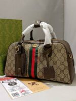 borsa ophidia beige marrone scuro - Image 2