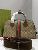borsa ophidia beige marrone scuro - Image 4