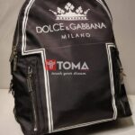 naylon backpack with dolce and gabbana milano print