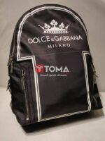 naylon backpack with dolce and gabbana milano print