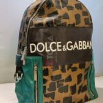 naylon backpack with dolce and gabbana milano print