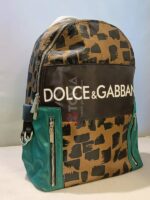 naylon backpack with dolce and gabbana milano print