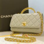 mini flap bag with top handel