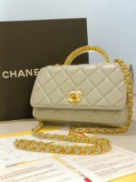 mini flap bag with top handel
