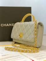 mini flap bag with top handel - Image 3