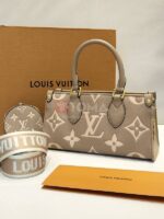 on the go east west bicolor monogram