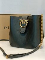 leather bucket bag love wave logo cl