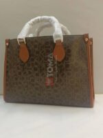 LARGE TOTE LEATHER MONOGRAM BAG - Image 3