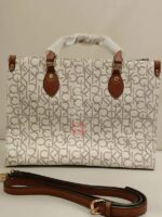 tote leather monogram bag - Image 3