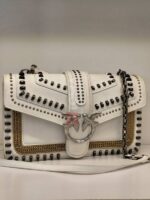 leather love bag mixed studs