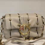 mini love puff bag with studs