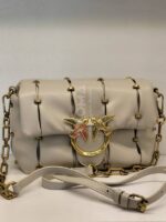 mini love puff bag with studs