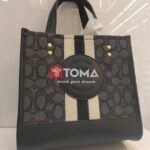 DEMPSEY TOTE BAG IN SIGNATURE JACQUARD